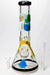 13" Glow in the dark hand painted 7 mm glass water bong- - One Wholesale