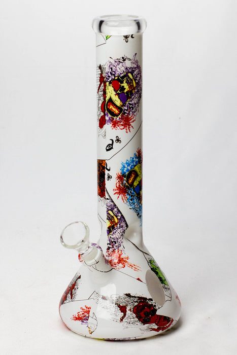 10" Graphic wrap glass water pipe-F - One Wholesale