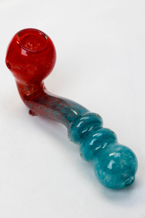 5" soft glass Sherlock hand pipe- - One Wholesale