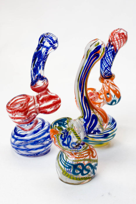 6" Single chamber bubbler Glass Pipe ONE