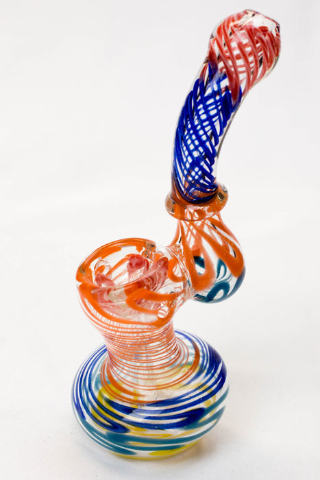 6" Single chamber bubbler Glass Pipe ONE