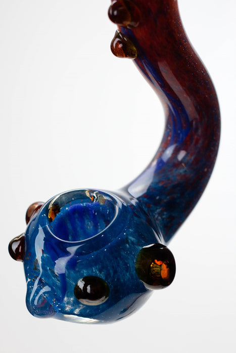 5.5" soft glass Sherlock hand pipe- - One Wholesale