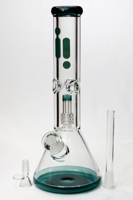 14" Infyniti shower-head 9 mm glass water bongs- - One Wholesale