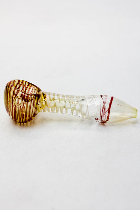 3" glass 7143 hand pipe - Pack of 10- - One Wholesale