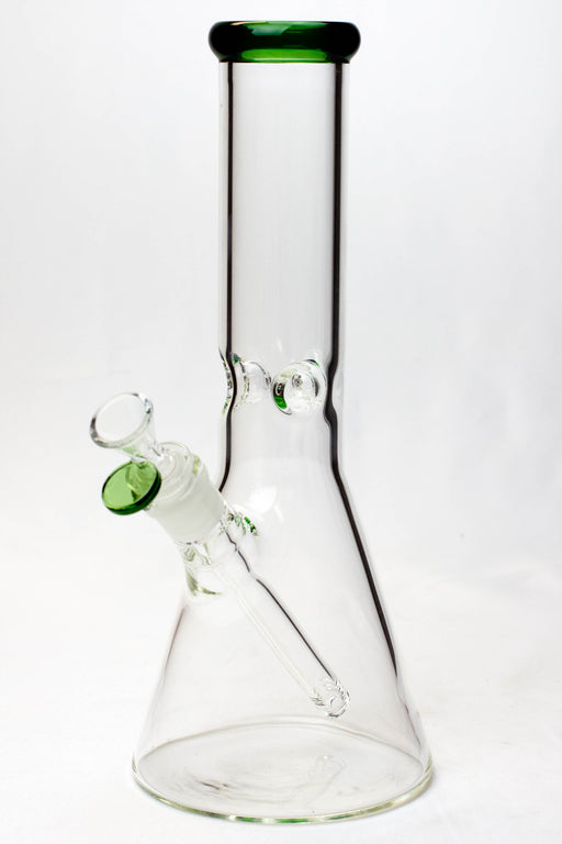 12" glass water beaker bong- - One Wholesale