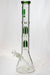 18" Infyniti Dual tree arms 7 mm glass water bong-Green - One Wholesale