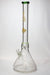 23" Genie 9 mm Giant beaker glass water bong-Green - One Wholesale