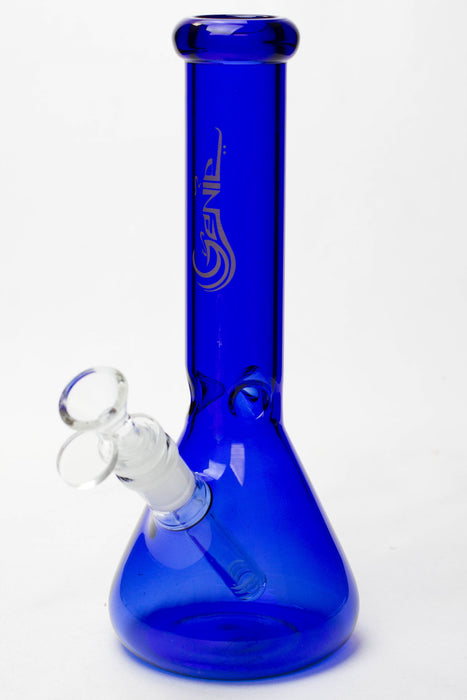 10" Genie color tube glass water bong-Blue - One Wholesale