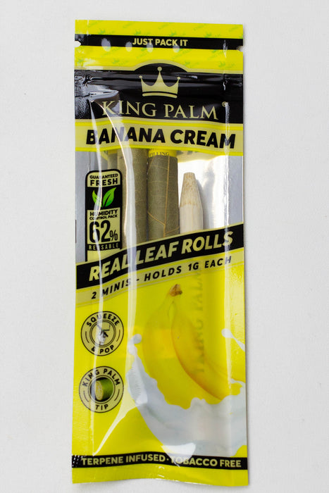 King Palm Hand-Rolled flavor Mini Leaf-Banana Cream - One Wholesale