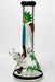13" Glow in the dark hand painted 7 mm glass water bong-Graphic L - One Wholesale