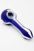 EYE Silicone hand pipe with glass bowl-PR/WH - One Wholesale
