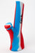 8.5" Genie multi colored silicone water bong-RD/BL - One Wholesale