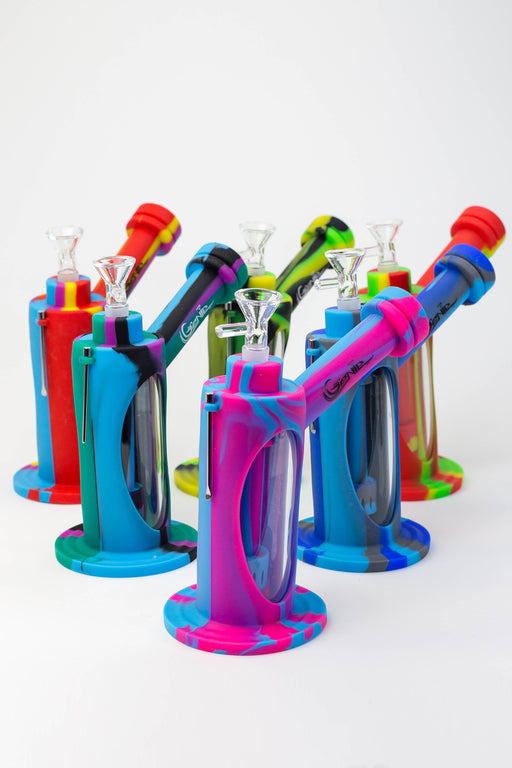 7.5" Genie Detachable shower head diffuser silicone bubbler Resin · Silicone · Plastic Bong ONE