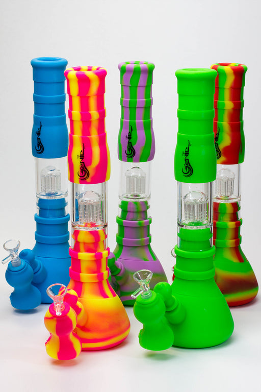 14.5" Genie detachable silicone water bong and bubbler Resin · Silicone · Plastic Bong ONE