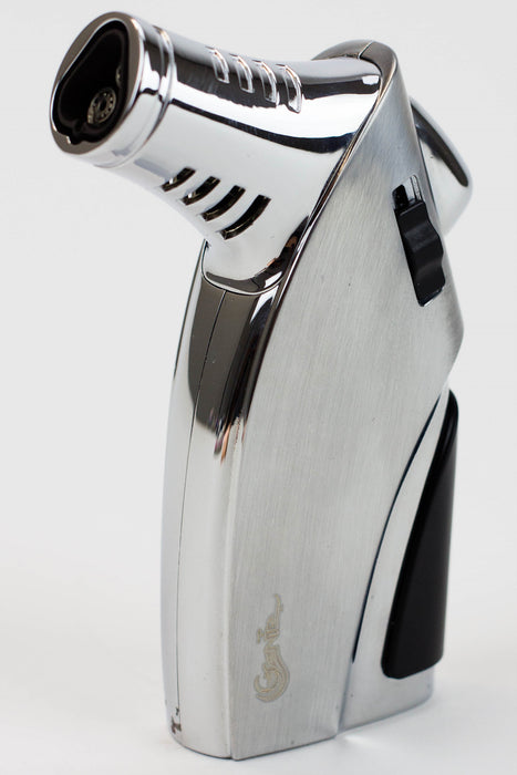 Genie Adjustable Triple Jet Torch Lighter 692-Silver - One Wholesale