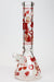 14" Infyniti Pineapple Glow in the dark 7 mm glass bong-Red - One Wholesale