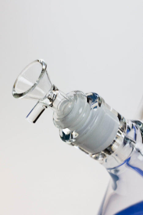 18" Spark 7 mm colored bottom glass water bong- - One Wholesale