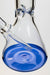 18" Spark 7 mm colored bottom glass water bong- - One Wholesale
