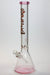 18" Spark 7 mm colored bottom glass water bong-Pink - One Wholesale