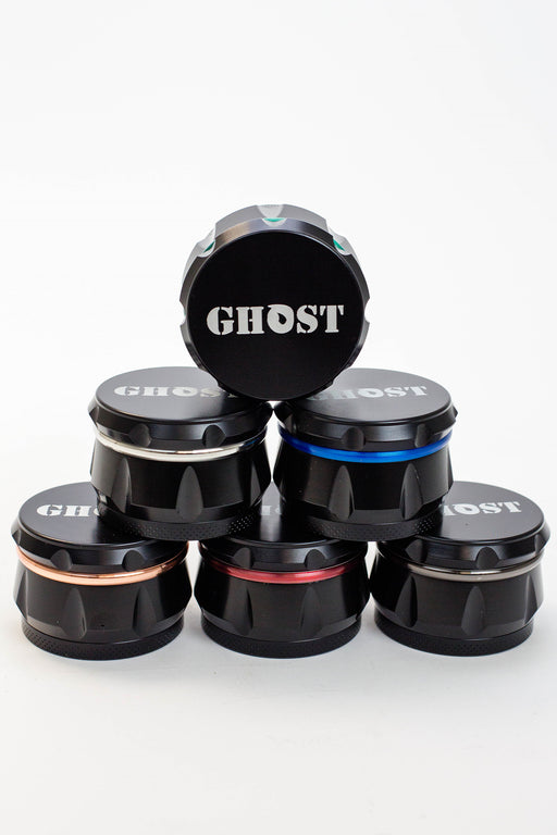 GHOST 4 parts black herb grinder- - One Wholesale