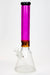 15" Genie 7 mm sandblasted artwork tube glass water bong-Pink - One Wholesale