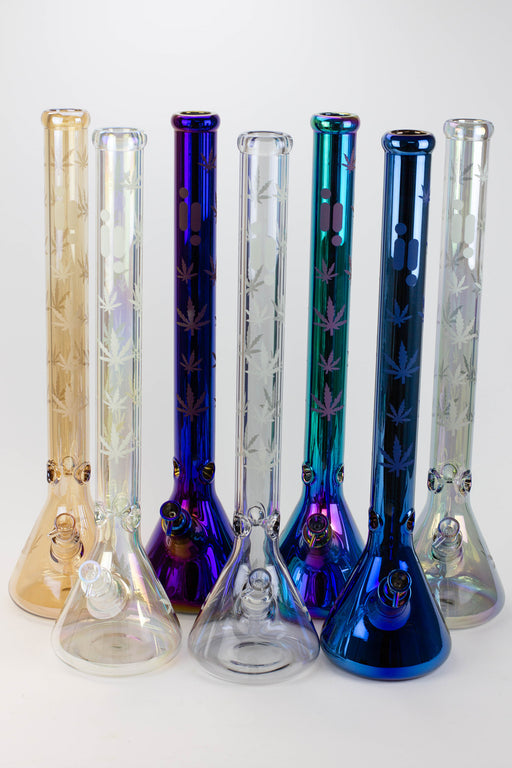 24" Infyniti leaf 7 mm metallic glass water bong ( gp1774 ) Glass Bong ONE