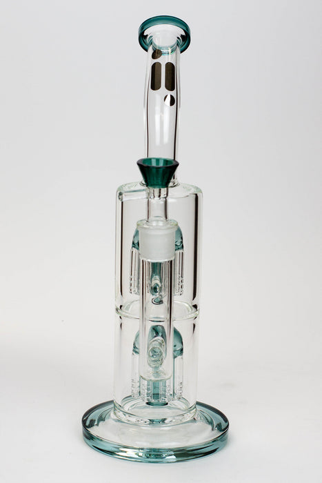 12" Infyniti dual percolator glass bubbler- - One Wholesale