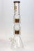 17.5" Infyniti 7 mm thickness Dual 8-arm glass water bong-Amber - One Wholesale