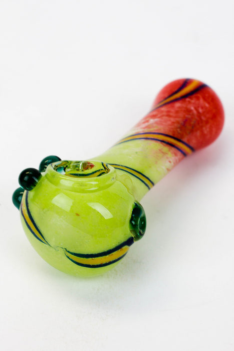 4" soft glass 7561 hand pipe- - One Wholesale