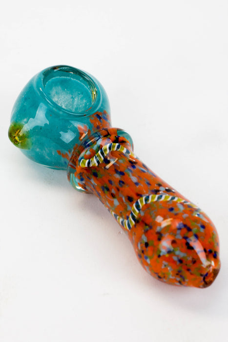 4" soft glass 7562 hand pipe- - One Wholesale