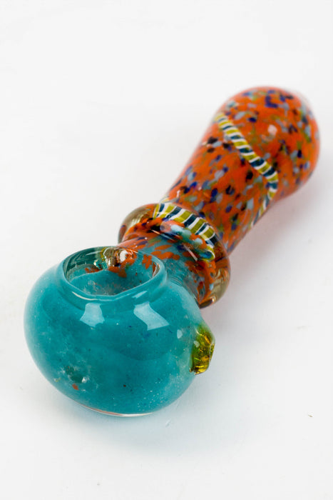 4" soft glass 7562 hand pipe- - One Wholesale