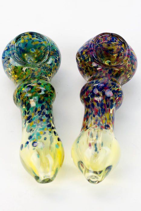 4" soft glass 7563 hand pipe- - One Wholesale