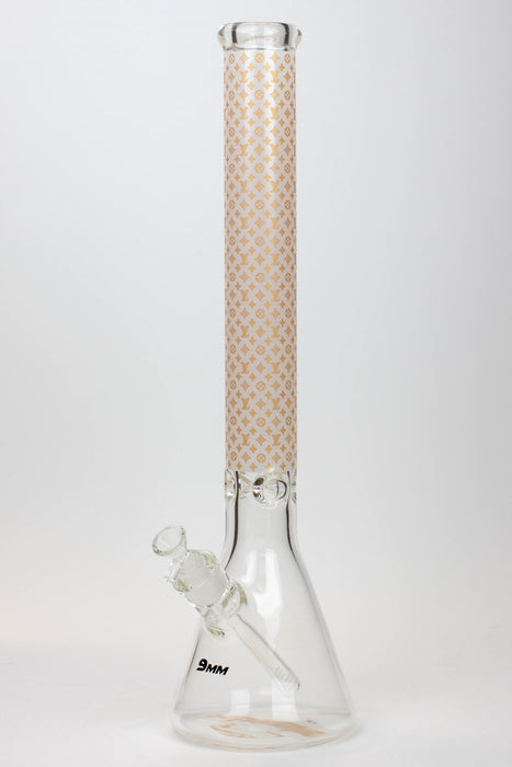 20" Luxury Patterned 9 mm glass water bong-E - One Wholesale