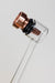 5.5" Glass tube pipe TP004 with metal screen Box of 24 Glass ONE