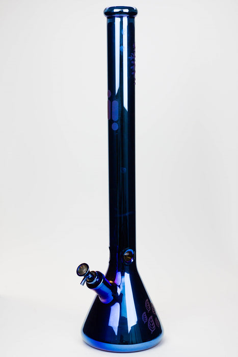 24" Infyniti Tree of Life 7 mm metallic glass water bong-Blue - One Wholesale