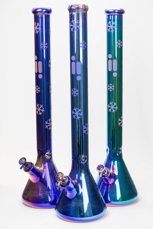 24" Infyniti Snowflake 7 mm metallic glass water bong Bongs ONE