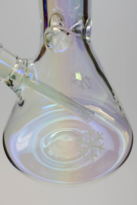 24" Infyniti Snowflake 7 mm metallic Glow in the dark glass water bong Glass Bong ONE