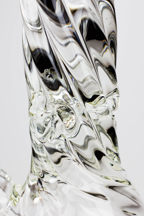 16" Twisted 9 mm glass tube beaker water bong Glass Bong ONE