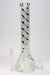 16" Twisted 9 mm glass tube beaker water bong Glass Bong ONE