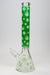 18" Leaf Patterned Glow in the dark 7 mm glass bong- - One Wholesale