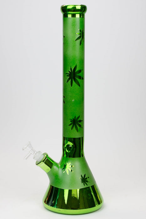 18" Leaf 7 mm metallic classic beaker bong Beaker Bong ONE