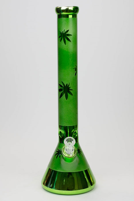 18" Leaf 7 mm metallic classic beaker bong Beaker Bong ONE