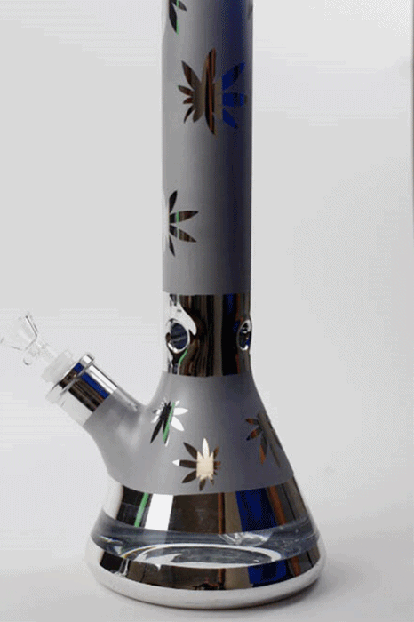 18" Leaf 7 mm metallic classic beaker bong Beaker Bong ONE