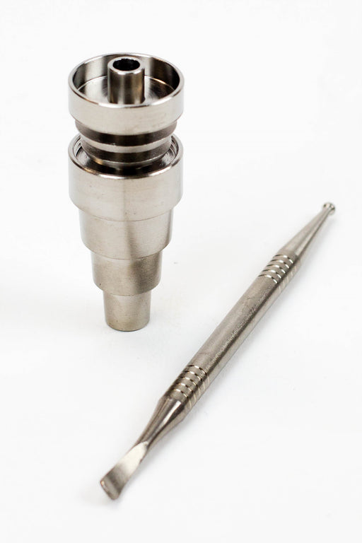 Titanium 6-in-1 Domeless Nail and Dabber set- - One Wholesale
