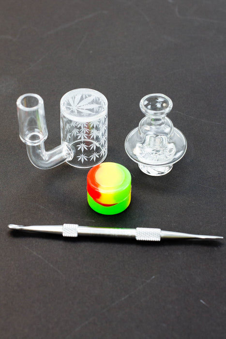 Quartz banger and Carb cap set Cap · Dabber · Insert · Clip · Nail ONE