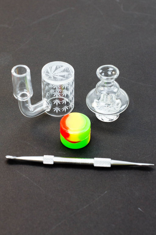 Quartz banger and Carb cap set Bongs Accessories ONE