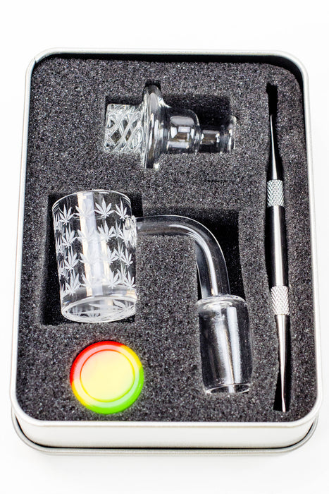 Quartz banger and Carb cap set Cap · Dabber · Insert · Clip · Nail ONE Male 18 mm