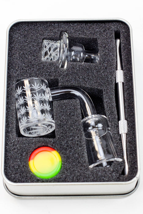 Quartz banger and Carb cap set-Female - One Wholesale