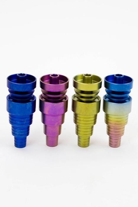 Color Titanium 6-in-1 Domeless Nail Cap · Dabber · Insert · Clip · Nail ONE