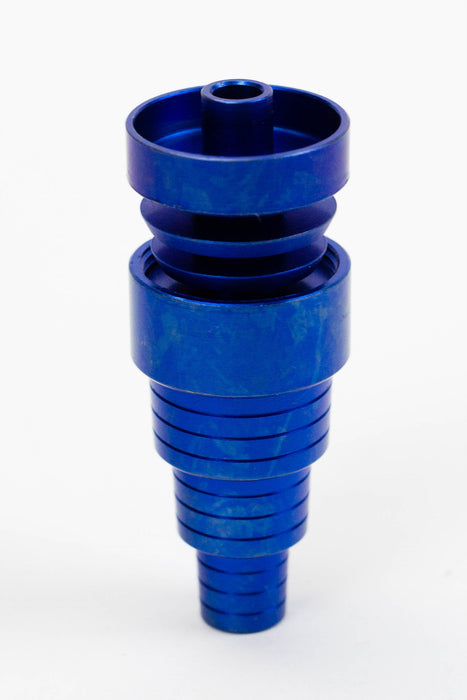Color Titanium 6-in-1 Domeless Nail Cap · Dabber · Insert · Clip · Nail ONE Blue
